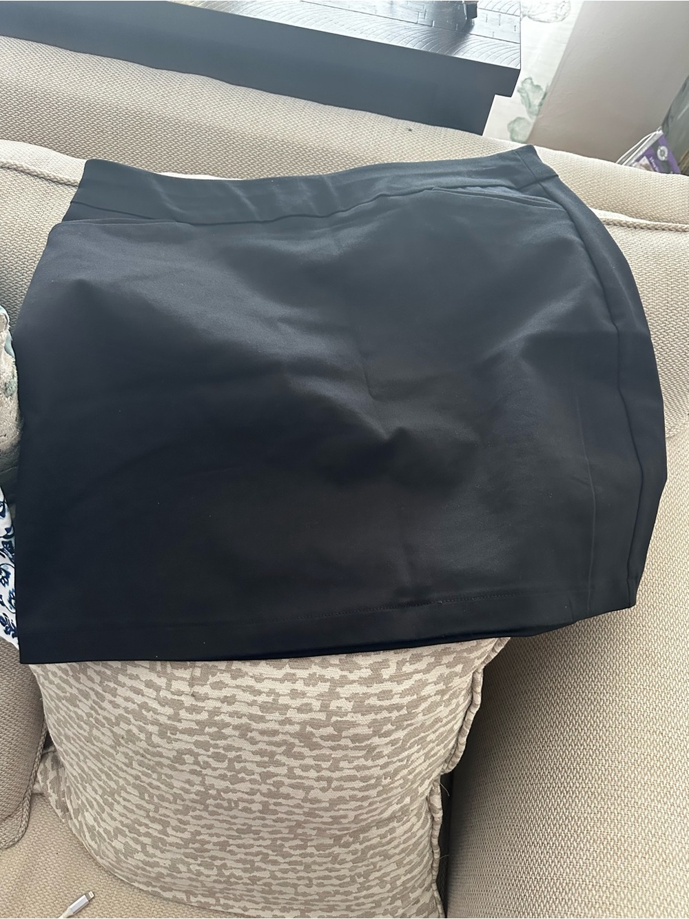 croft & barrow Black Mid-Rise Skort